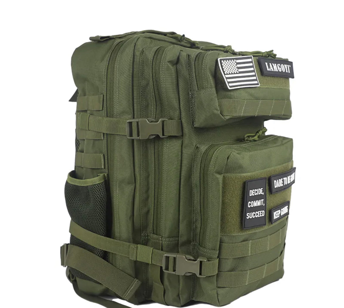 45L ARMY GREEN BACKPACK – Huevos De Toro Fitness