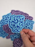 Jesus loves you embroidered patch
