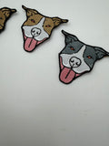 Pitbull Dog Head Patches