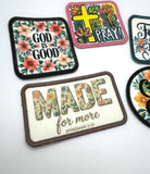 Faith Based Printed Patches