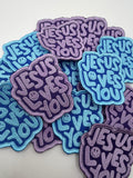 Jesus loves you embroidered patch
