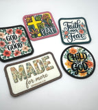 Faith Based Printed Patches