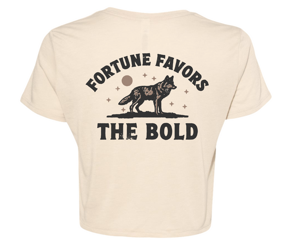 Fortune Favors the Bold Crop Tee