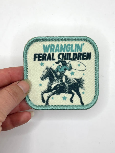 Wranglin Feral Children Printed Patch