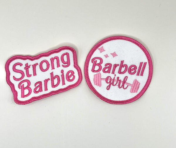 Barbell girl patch
