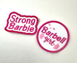 Barbell girl patch