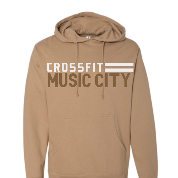 CrossFit Music City Hoodie Tan