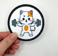 Cat Lifting Printed Patch