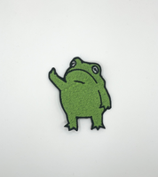 Finger Froggy Embroidered Patch