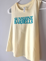 Sunshine and Barbells Puff Print Crop Tank