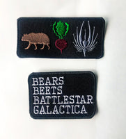 Bears, Beets, Battlestar Patch