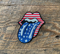 America Tongue Embroidered Patch